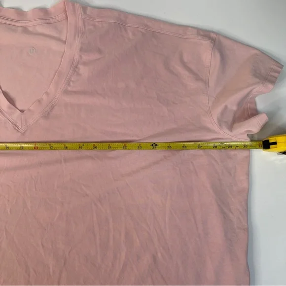 Lululemon V Neck T-Shirt Pink Mist Oversized XXXL - Picture 6 of 9